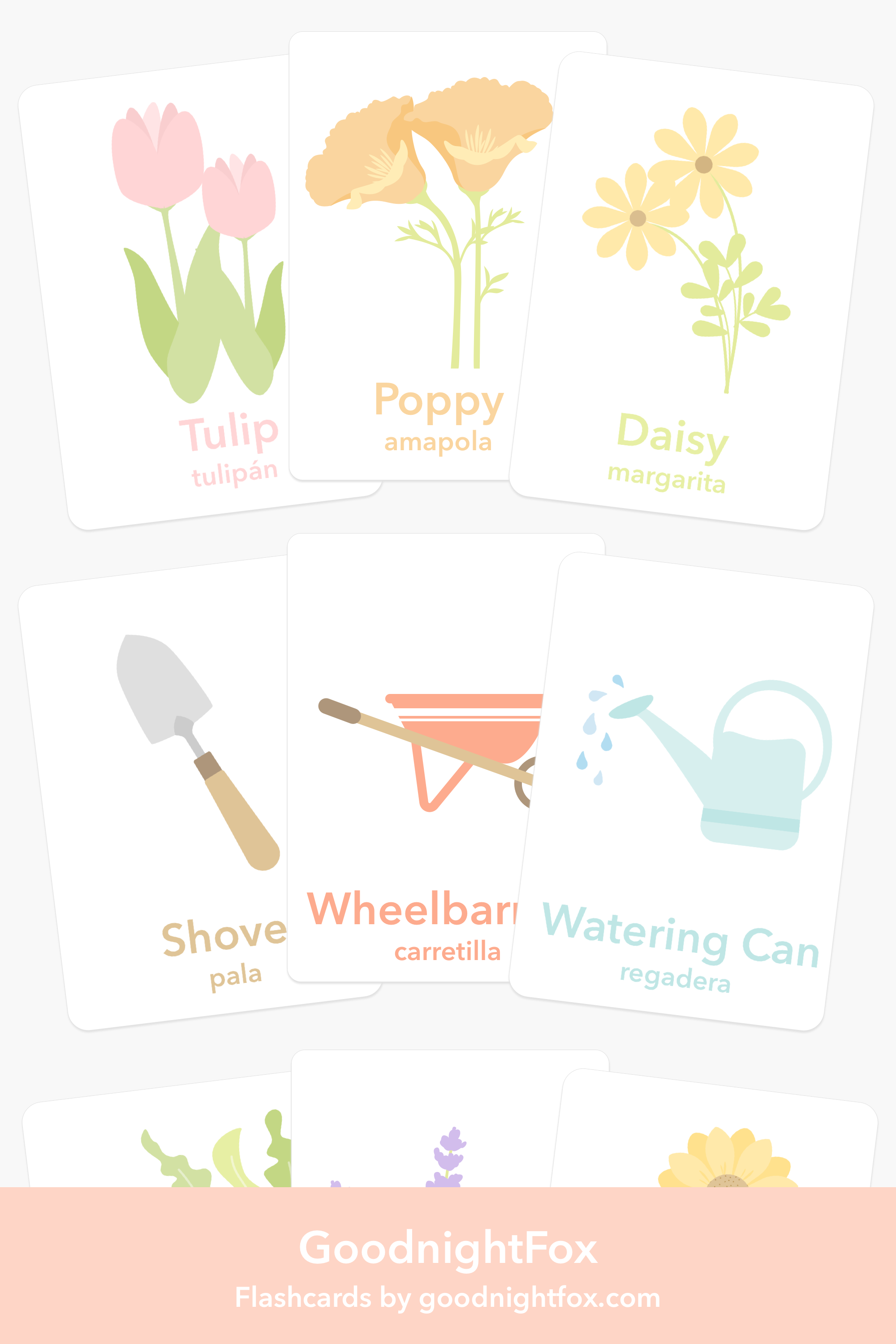 flower-garden-flashcards-Gift-Baby-Toys-1
