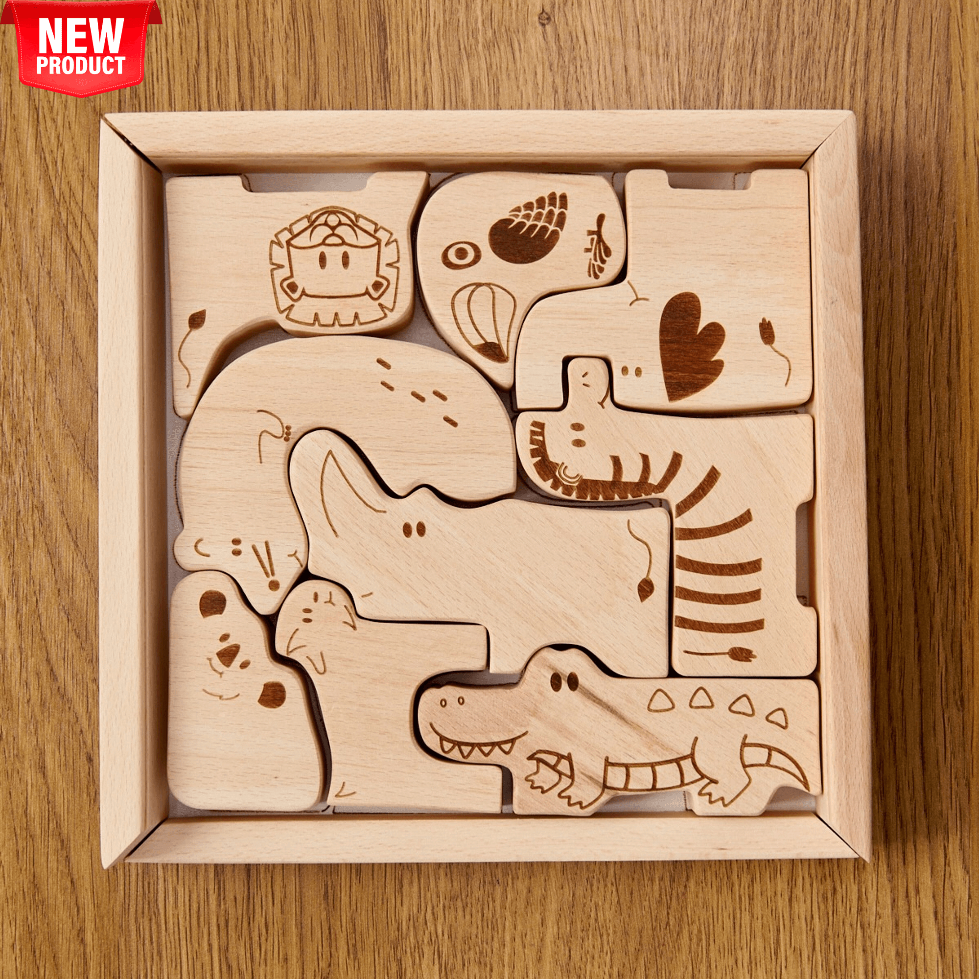 wooden-safari-animal-puzzle-box-for-toddlers-Gift-Baby-Toysmontessori toys-1