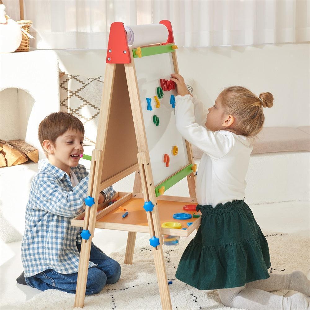 tiny-land®-3-in-1-art-easel-paper-roll-set-Gift-Baby-Toys-3