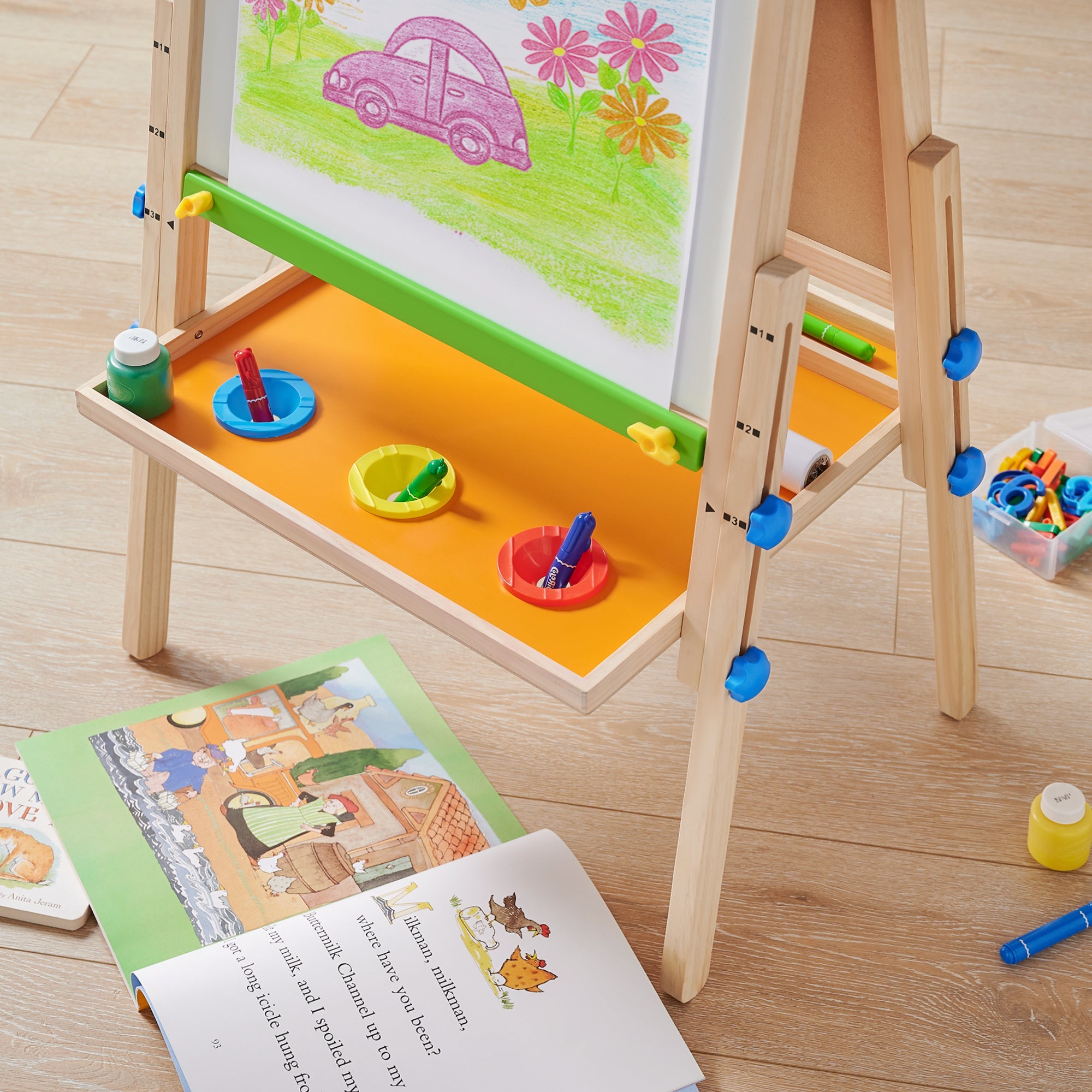tiny-land®-3-in-1-art-easel-paper-roll-set-Gift-Baby-Toys-6