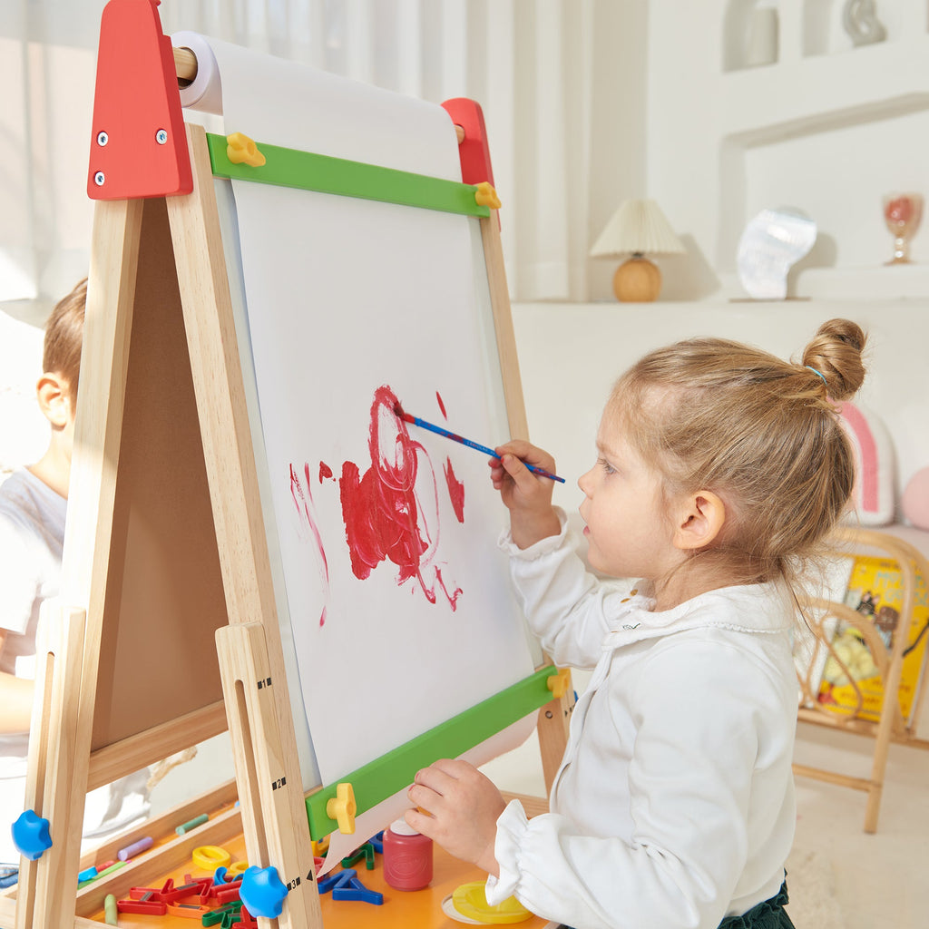 tiny-land®-3-in-1-art-easel-paper-roll-set-Gift-Baby-Toys-7
