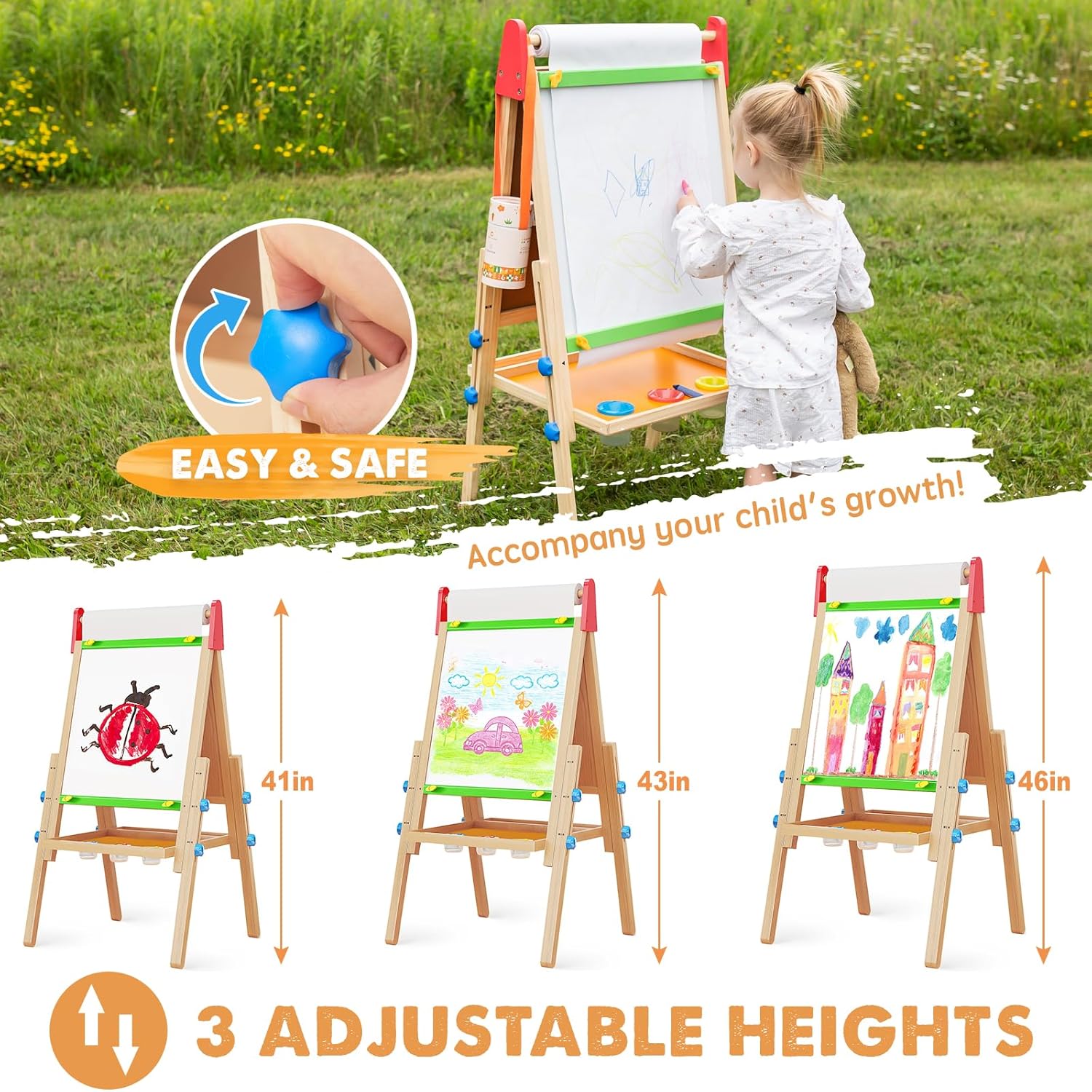 tiny-land®-3-in-1-art-easel-paper-roll-set-Gift-Baby-Toys-5