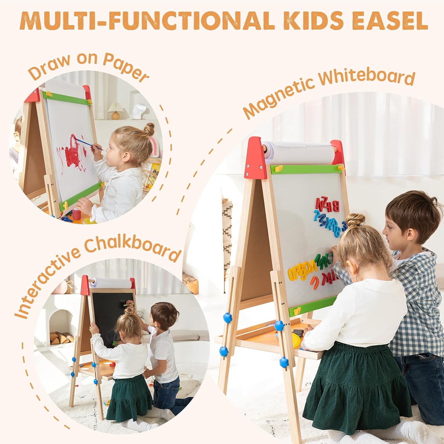 tiny-land®-3-in-1-art-easel-paper-roll-set-Gift-Baby-Toys-4
