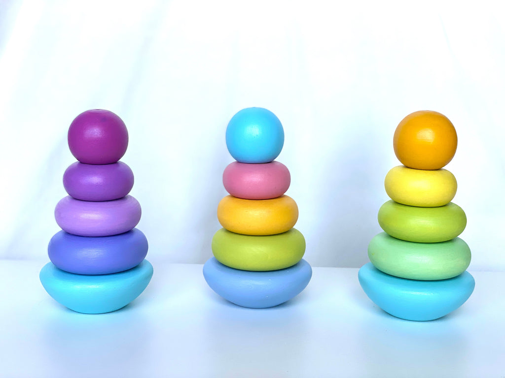 wooden-ring-stacking-pyramid-pastel-Gift-Baby-Toys-2