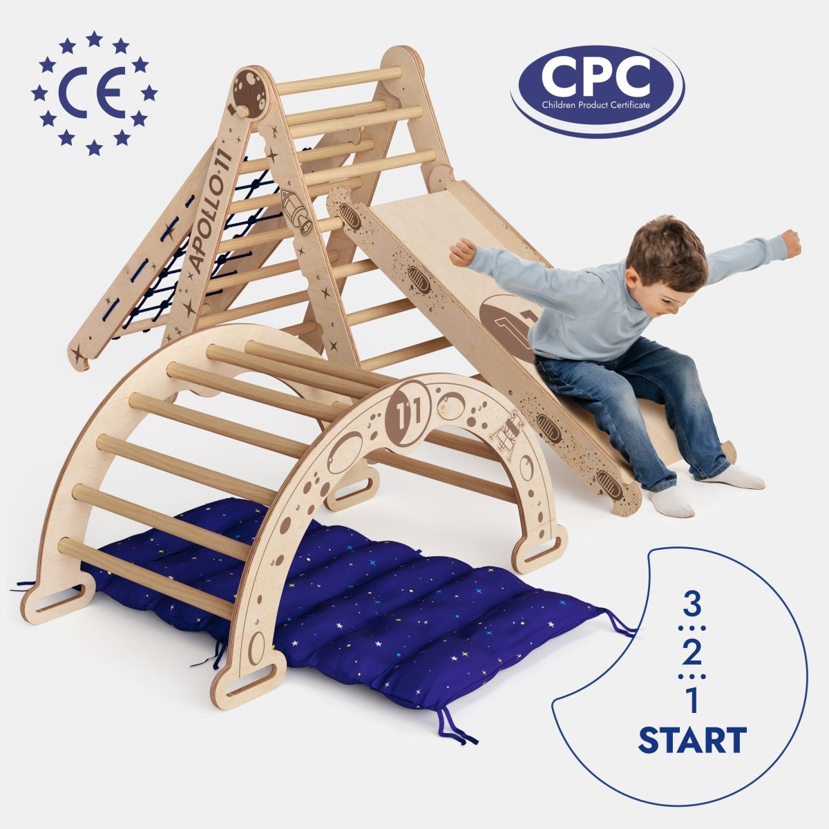 apollo-5in1-climbing-set-pikler-triangle-net-arch-slide-board-and-cushion-for-little-astronauts-Gift-Baby-Toys-4