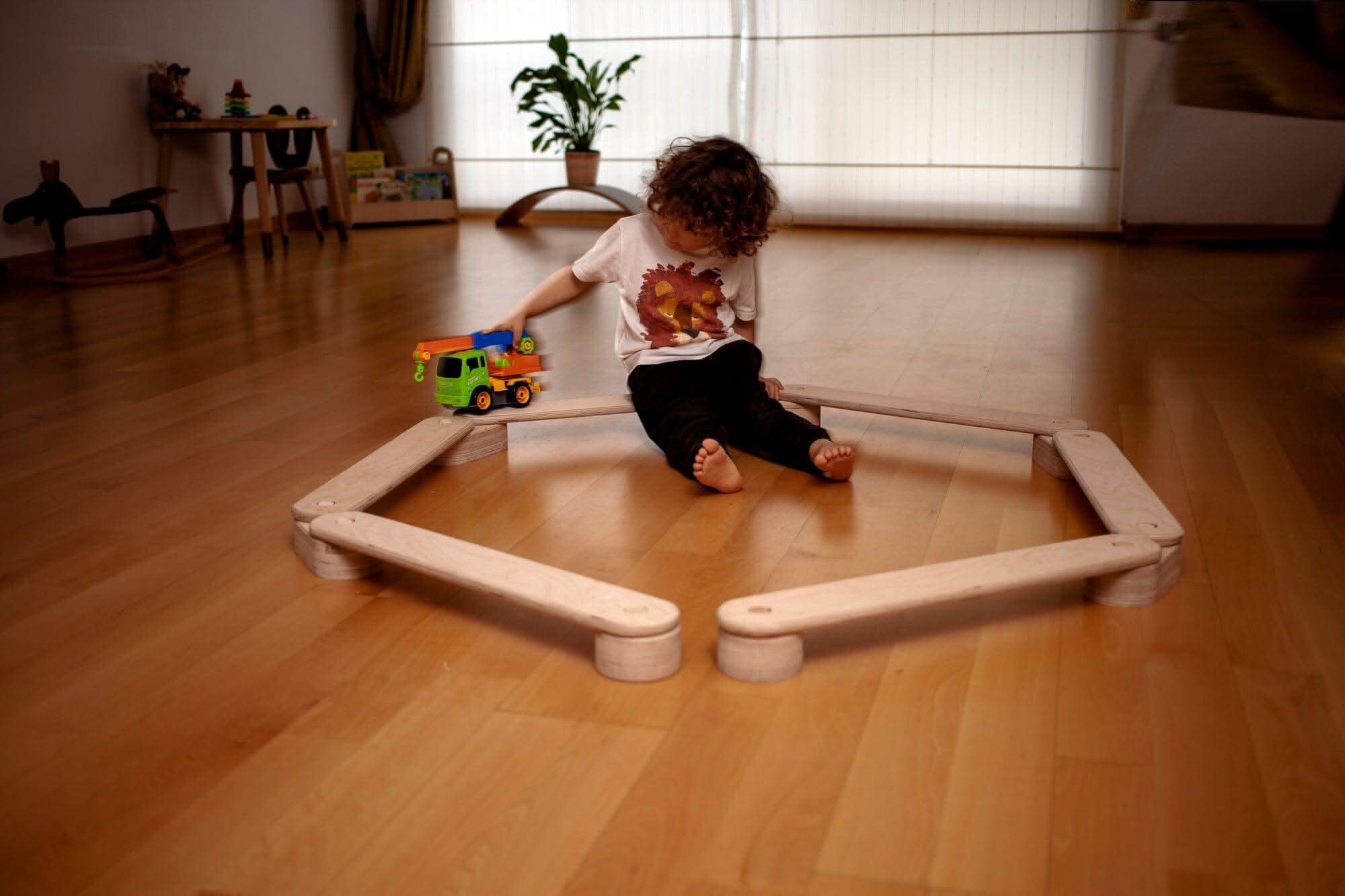 montessori-balance-beam-and-stepping-stones-set-Gift-Baby-Toys-2