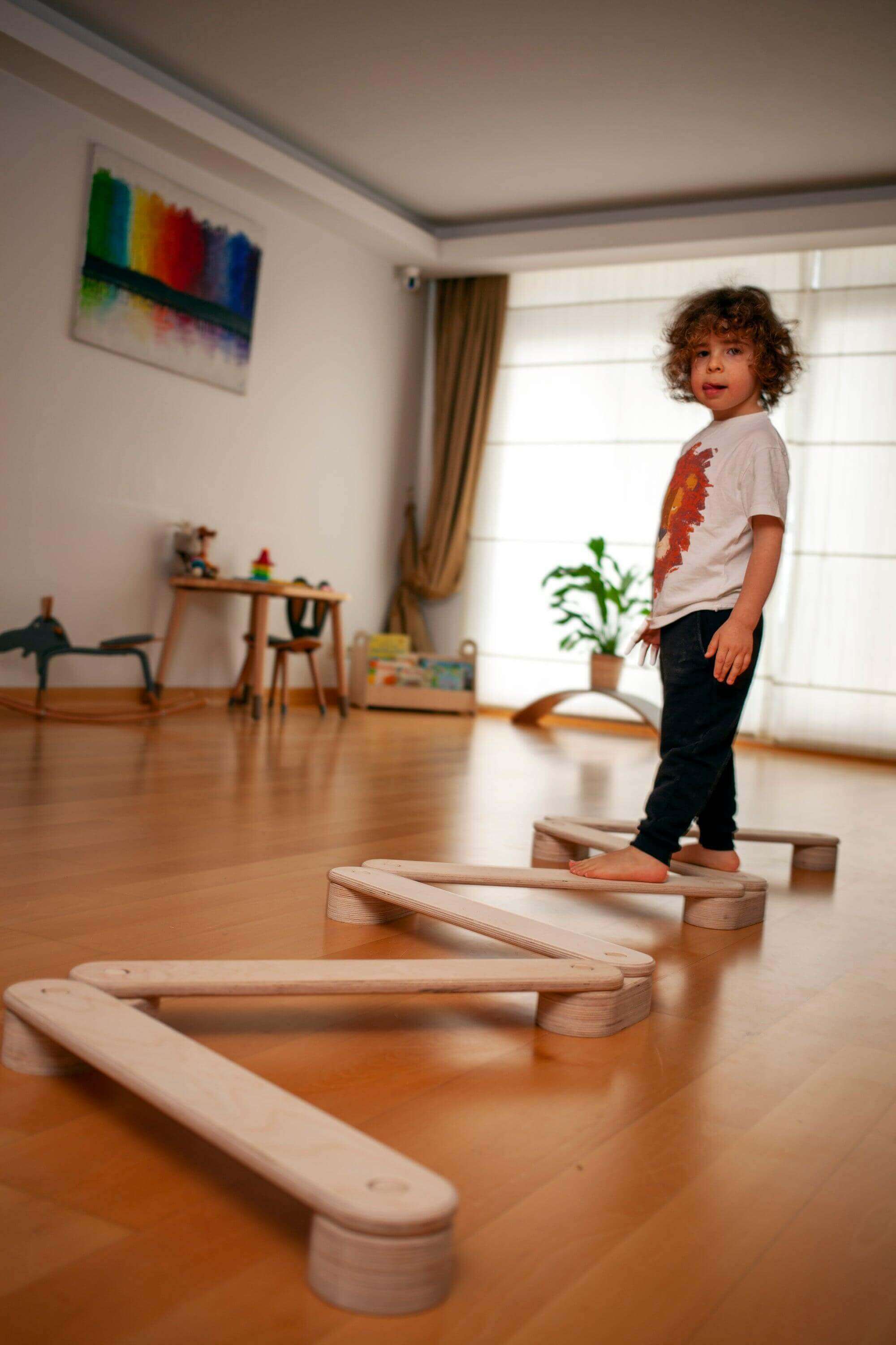 montessori-balance-beam-and-stepping-stones-set-Gift-Baby-Toys-3