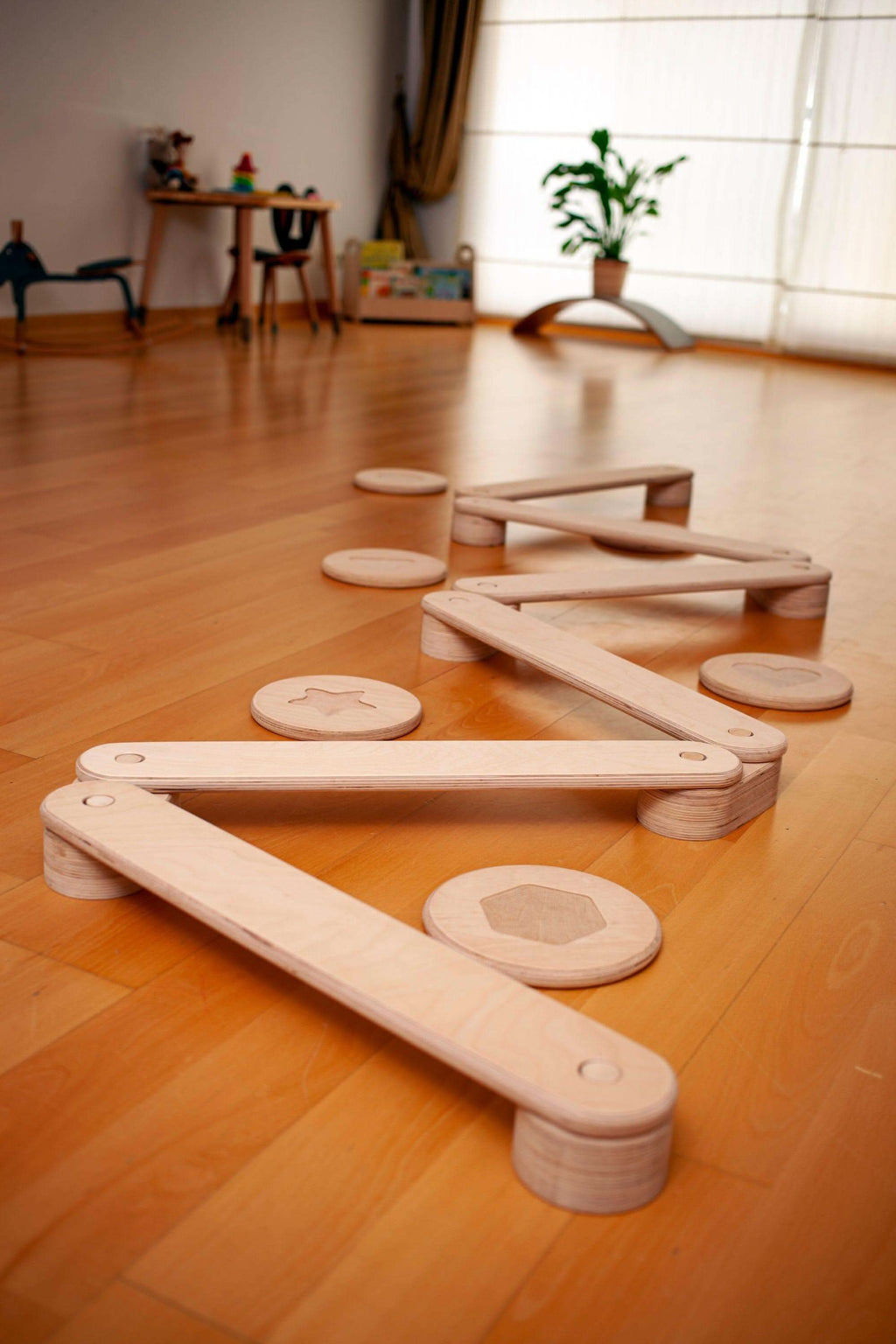 montessori-balance-beam-and-stepping-stones-set-Gift-Baby-Toys-7