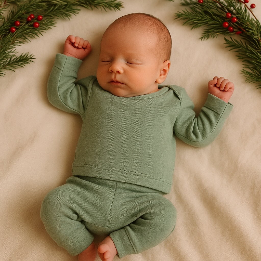 baby-pajamas-basil-green-Gift-Baby-Toys-2