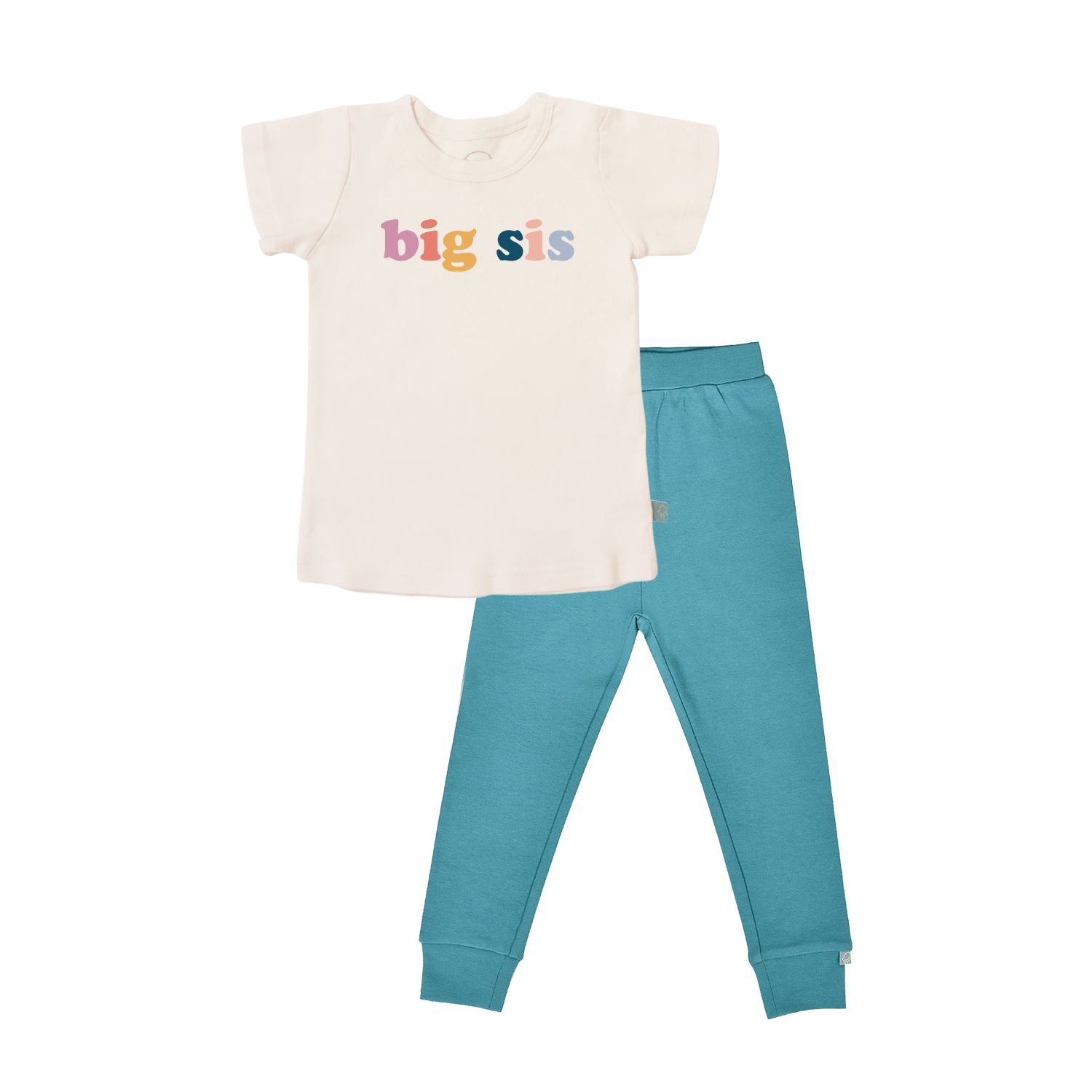 short-sleeve-pajama-set-big-sis-vintage-aqua-Gift-Baby-Toyspajamas-1
