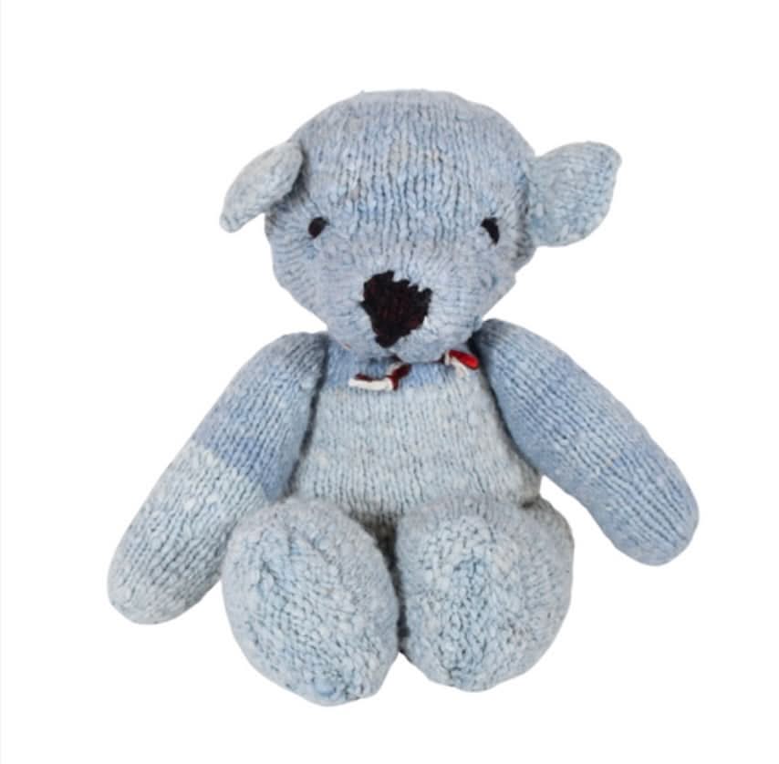 wool-knit-buddy-zee-the-blue-bear-Gift-Baby-Toysknit dolls-1