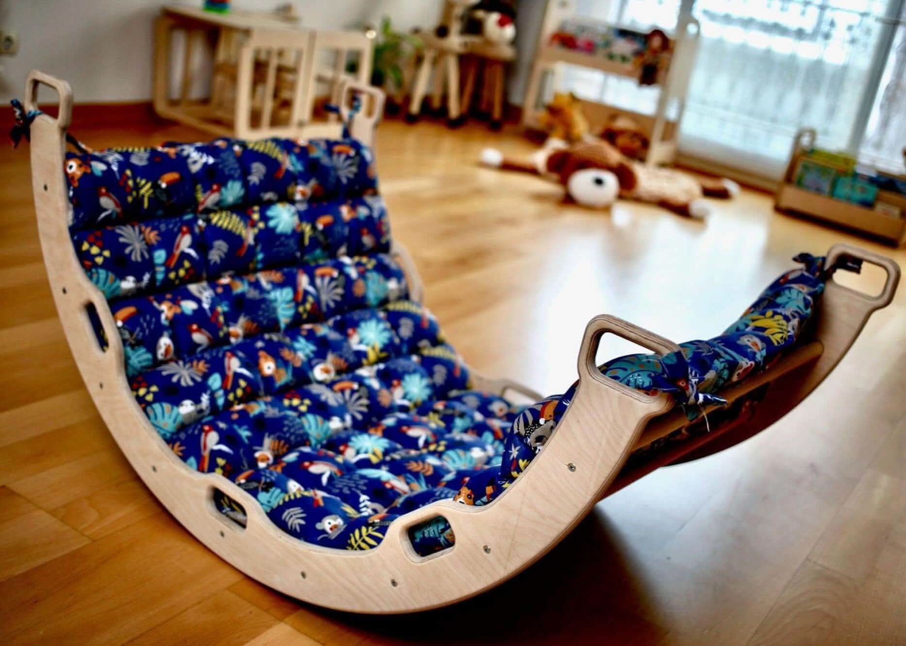 large-montessori-climbing-arch-rocker-with-pillow-set-Gift-Baby-Toys-6