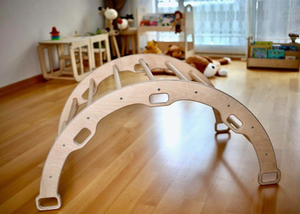 large-montessori-climbing-arch-rocker-with-pillow-set-Gift-Baby-Toys-7