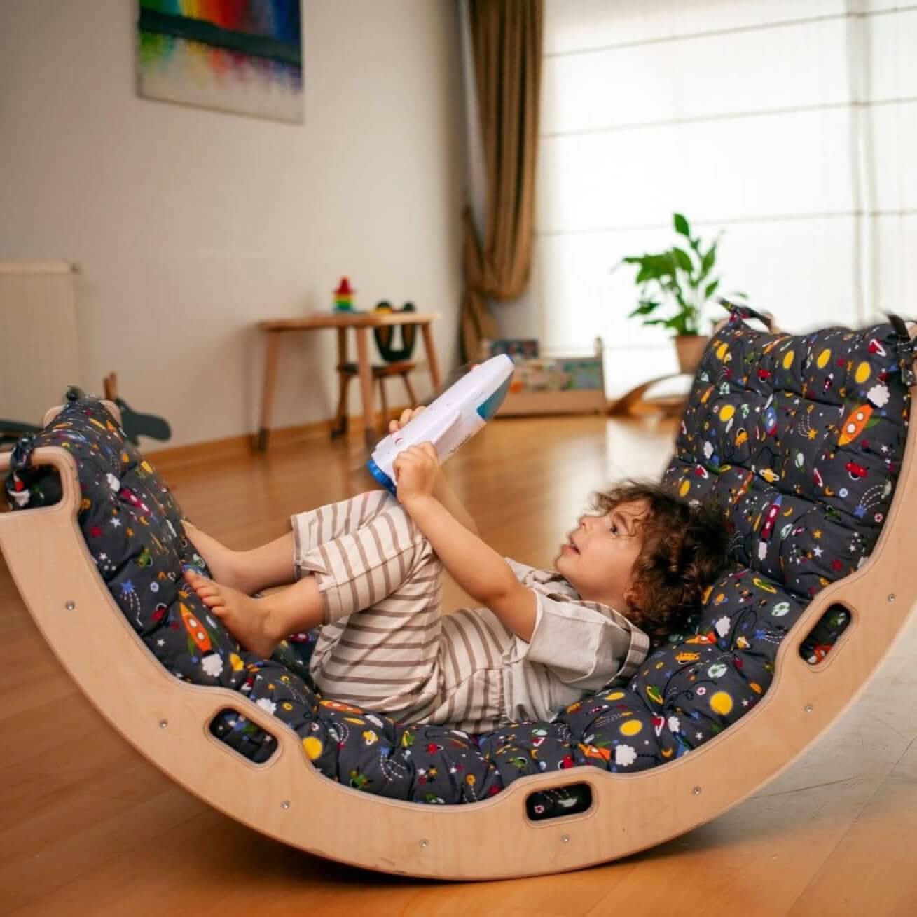climbing-arch-rocker-with-space-cushion-Gift-Baby-ToysClimbing Arch and Rockers-1