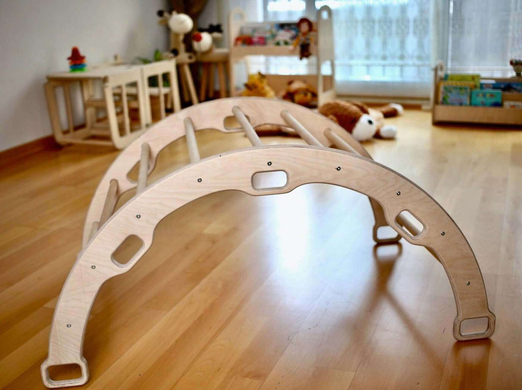 climbing-arch-with-ladder-ramp-and-star-pillow-set-wooden-climber-set-Gift-Baby-Toys-6