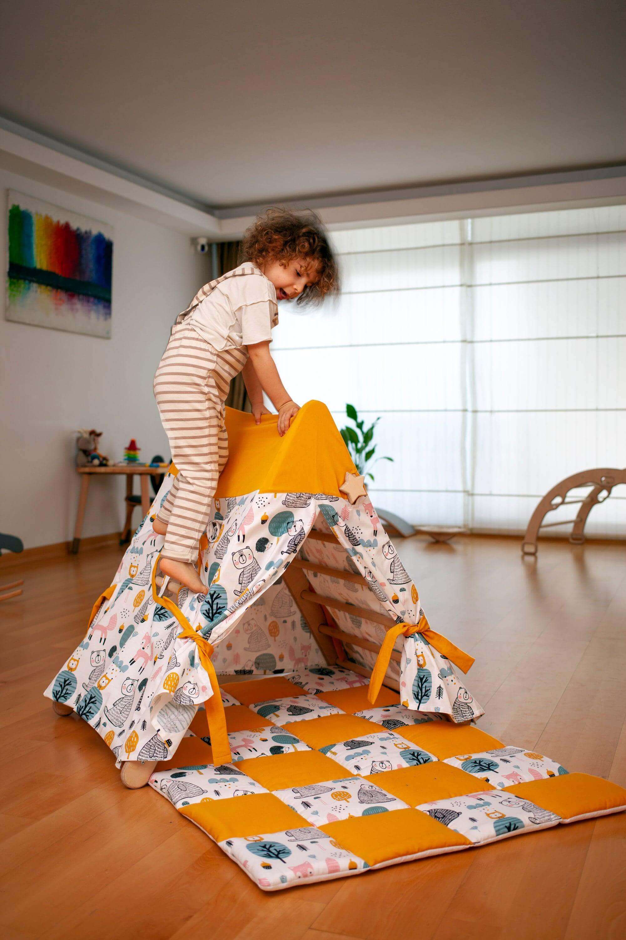 climbing-triangle-with-tent-cover-mat-ramp-Gift-Baby-Toys-13
