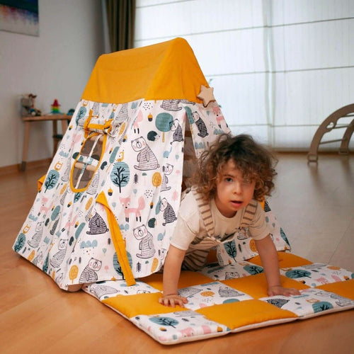 climbing-triangle-with-tent-cover-mat-ramp-Gift-Baby-ToysClimbing Triangles-1