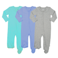3pc-footie-set-vintage-aqua-periwinkle-heather-grey-Gift-Baby-Toysone-pieces-1