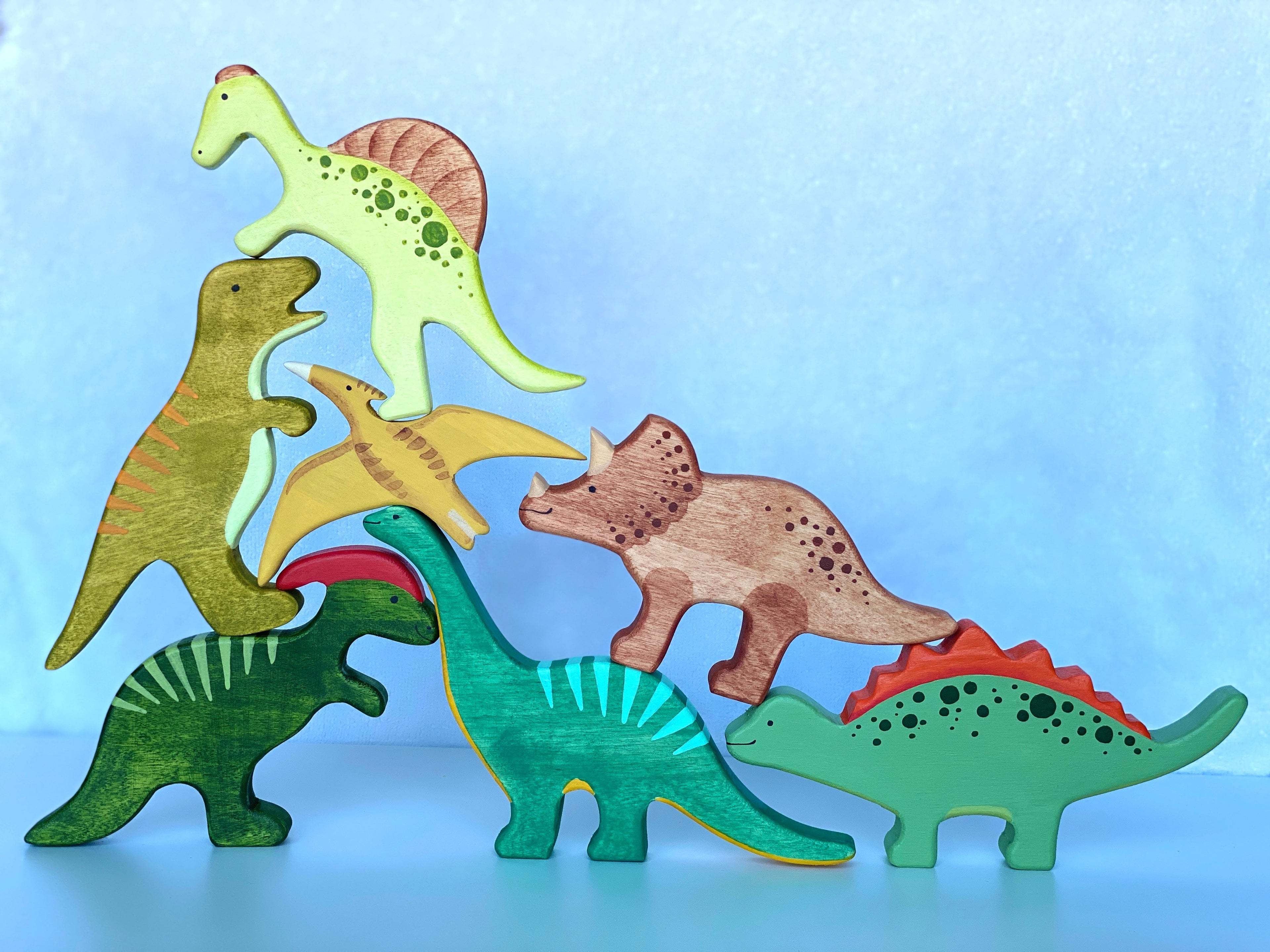 wooden-dinosaur-set-of-7-Gift-Baby-Toys-1