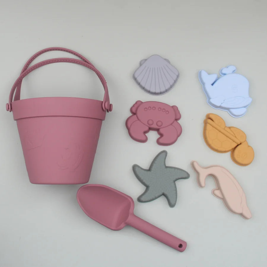silicone-beach-toys-with-bucket-shovel-and-molds-Gift-Baby-Toys-3