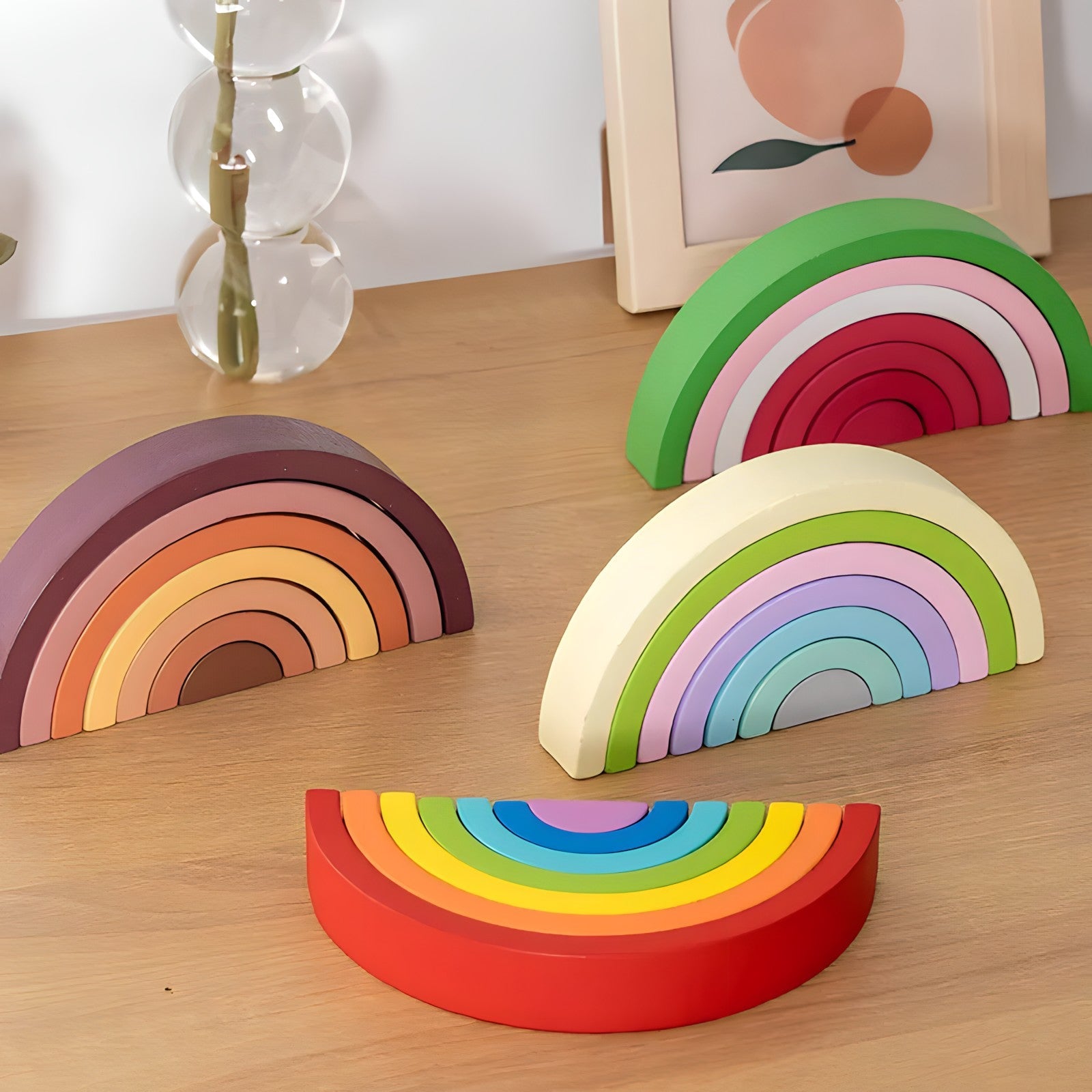 small-wooden-rainbow-arch-blocks-Gift-Baby-Toys-3