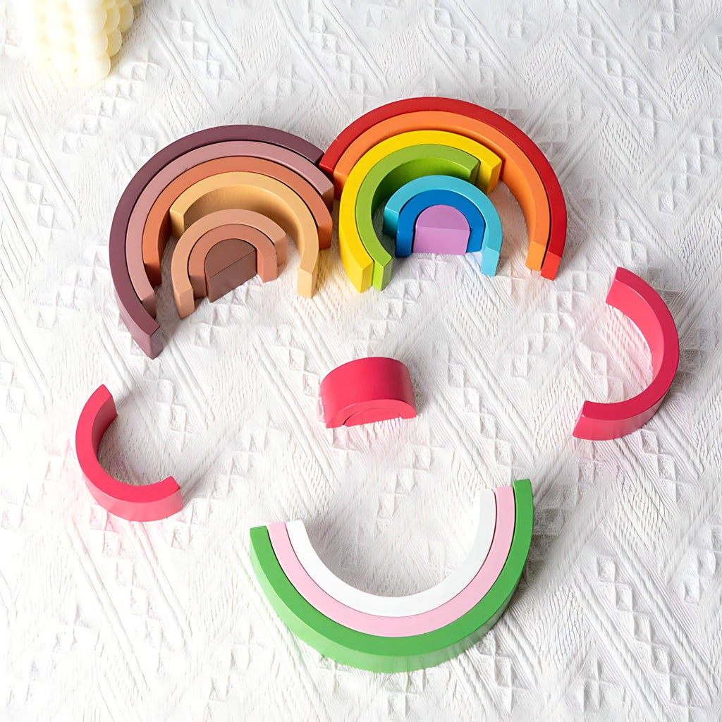 small-wooden-rainbow-arch-blocks-Gift-Baby-Toys-2