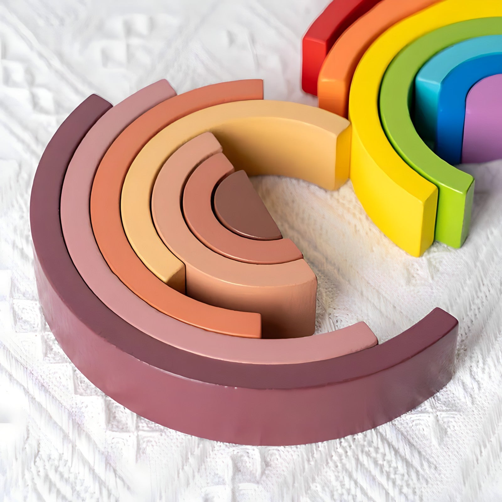 small-wooden-rainbow-arch-blocks-Gift-Baby-Toys-4