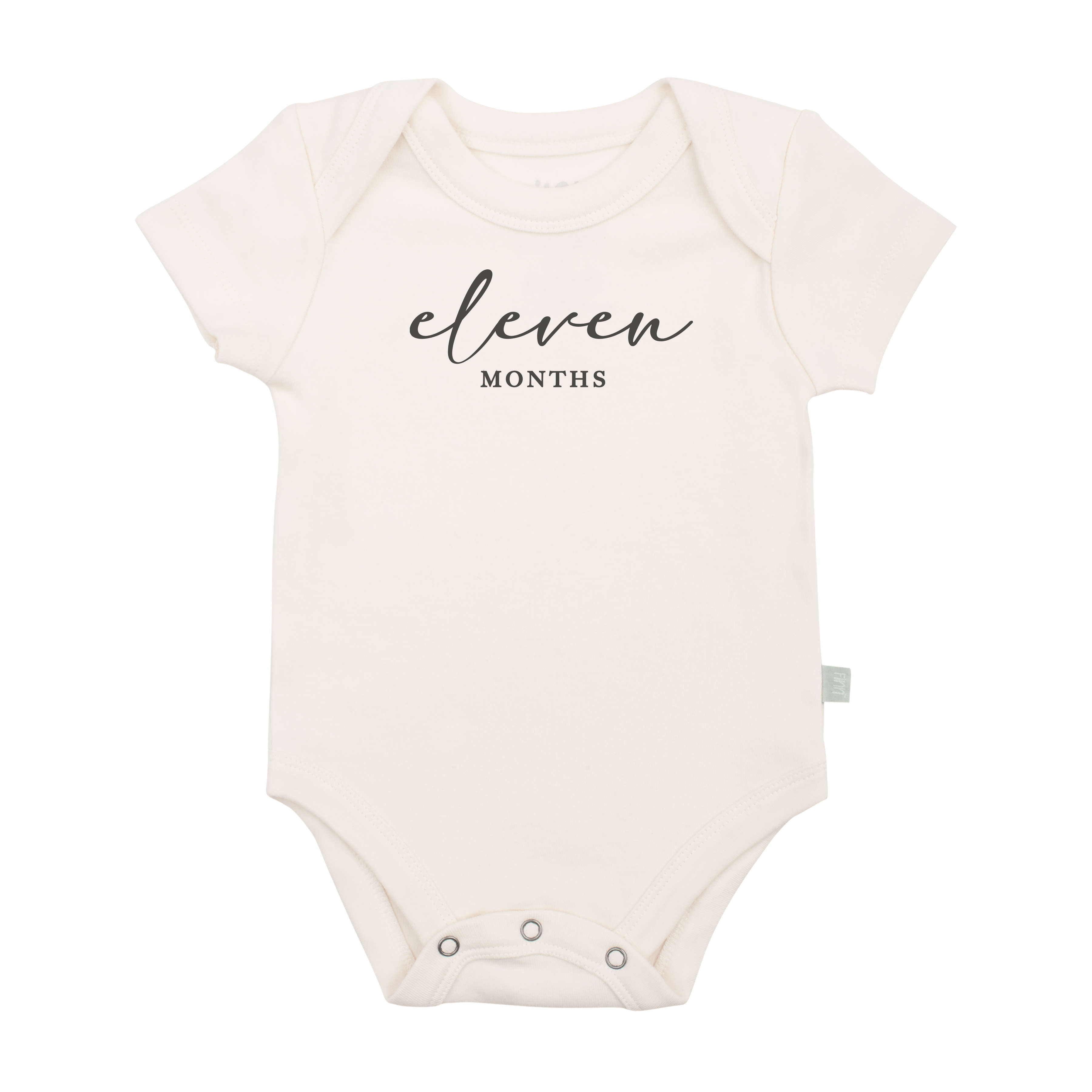 graphic-bodysuit-eleven-months-milestone-charcoal-Gift-Baby-Toysbodysuits-1
