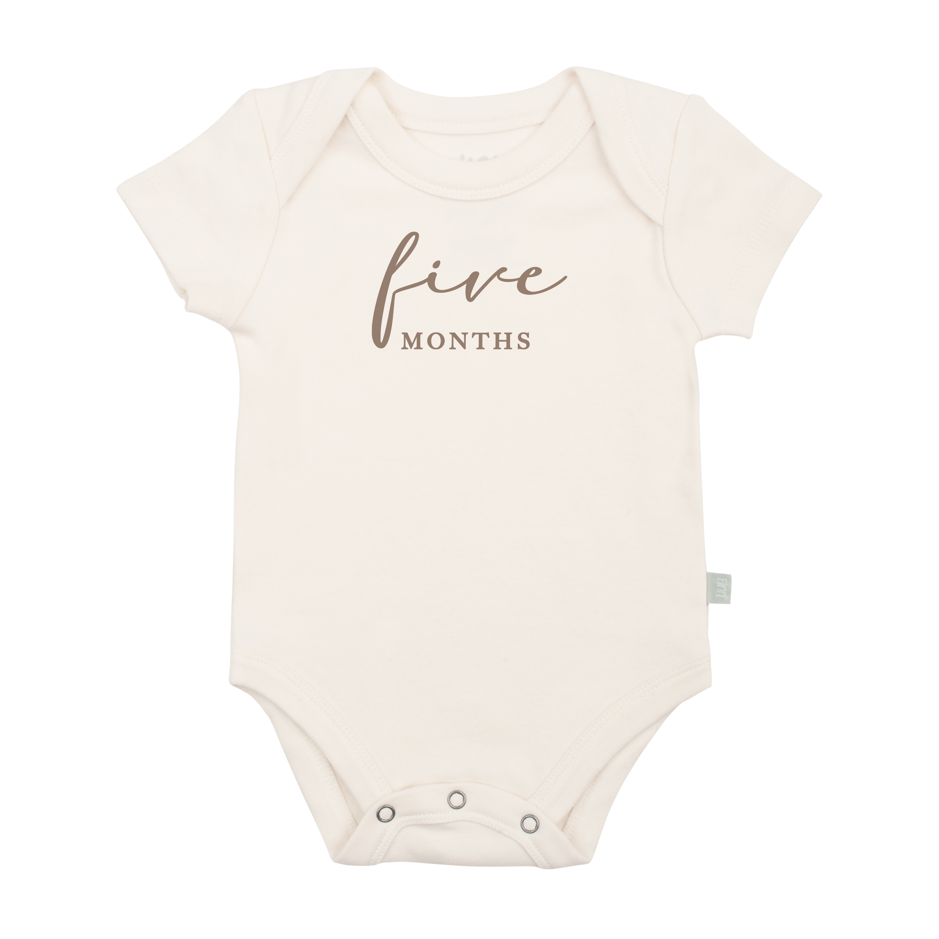 graphic-bodysuit-five-months-milestone-taupe-Gift-Baby-Toysbodysuits-1