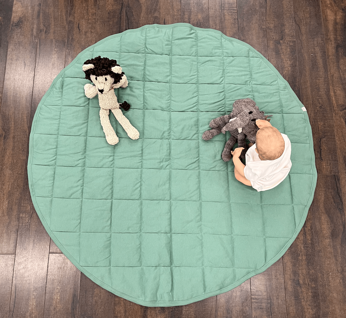 organic-play-mat-round-basil-green-Gift-Baby-Toys-4