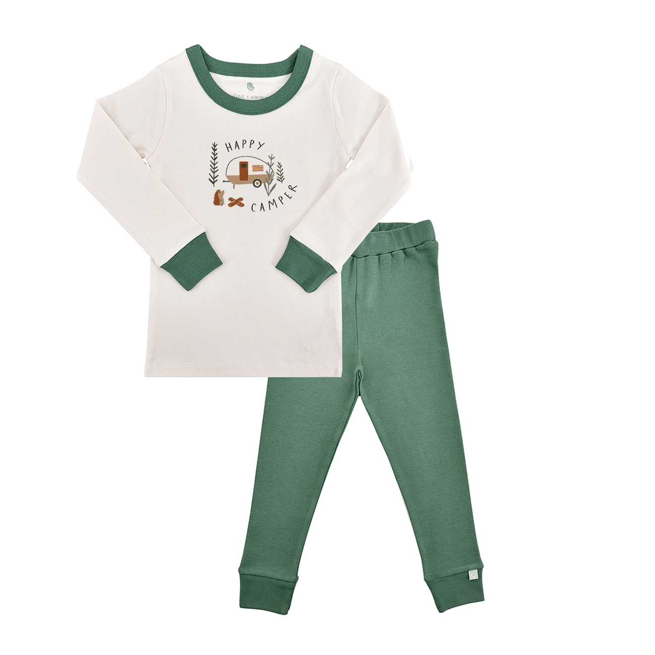 pajamas-happy-camper-pine-green-Gift-Baby-Toyspajamas-1
