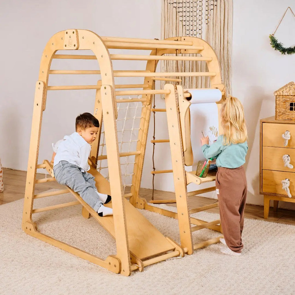 indoor-playground-for-children-7in1-playground-swings-set-slide-board-art-set-Gift-Baby-Toys7in1 Playsets-1