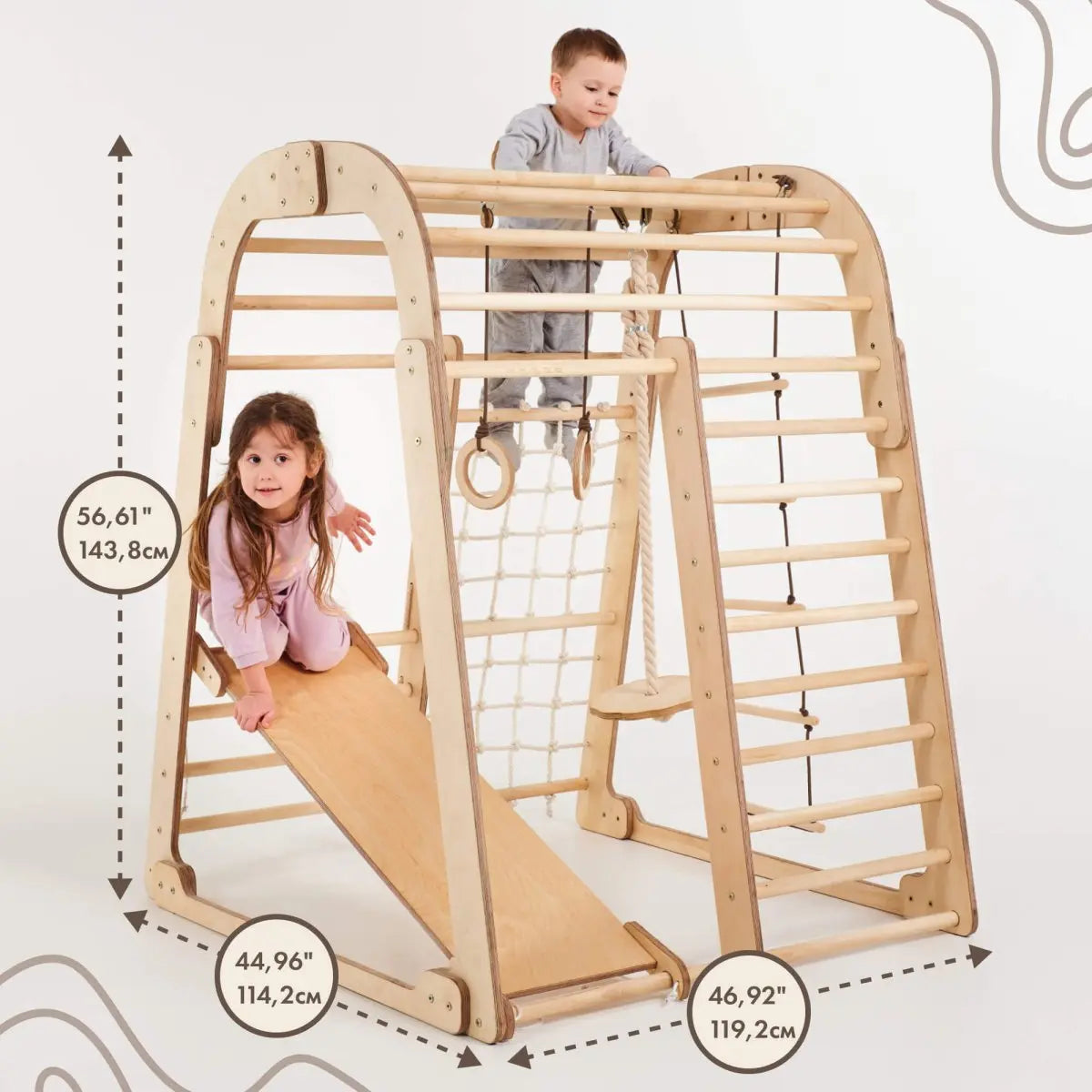 indoor-wooden-playground-for-children-6in1-playground-swings-set-slide-board-Gift-Baby-Toys-2