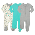 3pc-footie-set-koala-vintage-aqua-heather-grey-Gift-Baby-Toysone-pieces-1