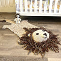 organic-wool-play-mat-nursery-rug-lion-Gift-Baby-Toysknit dolls-1