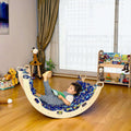 montessori-arch-with-xl-forest-design-pillow-Gift-Baby-ToysClimbing Arch and Rockers-1