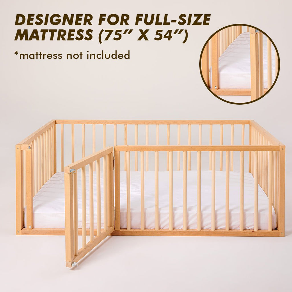 full-montessori-floor-bed-frame-for-toddlers-with-fence-Gift-Baby-Toys-5