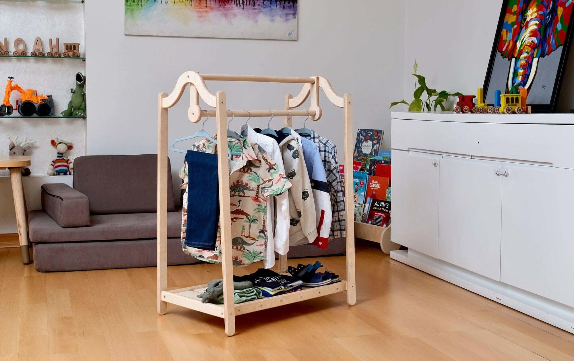 montessori-wooden-kids-clothing-rack-Gift-Baby-Toys-12