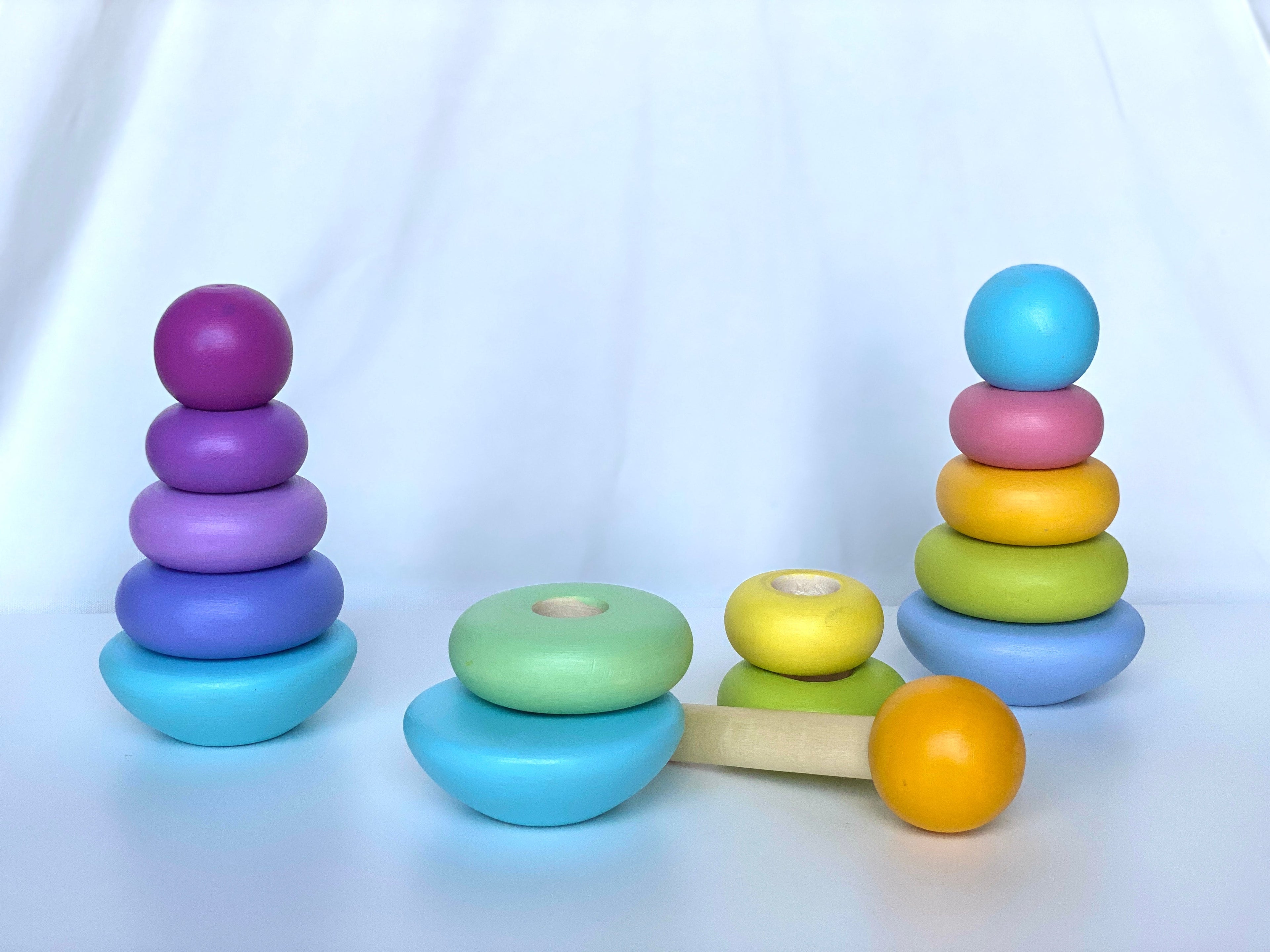 wooden-ring-stacking-pyramid-pastel-Gift-Baby-Toys-1