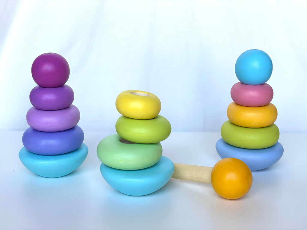 wooden-ring-stacking-pyramid-pastel-Gift-Baby-Toys-3