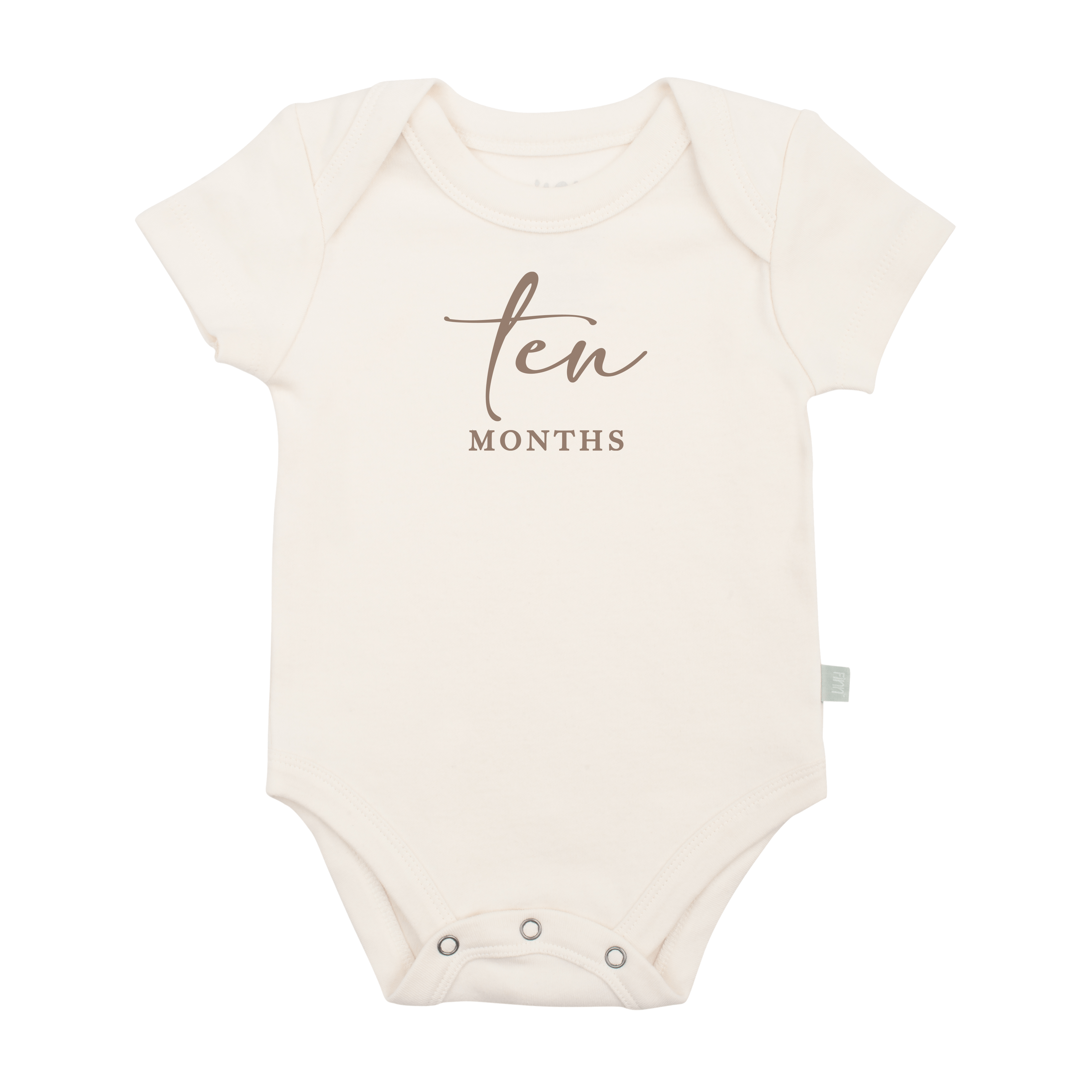 graphic-bodysuit-ten-months-milestone-taupe-Gift-Baby-Toysbodysuits-1