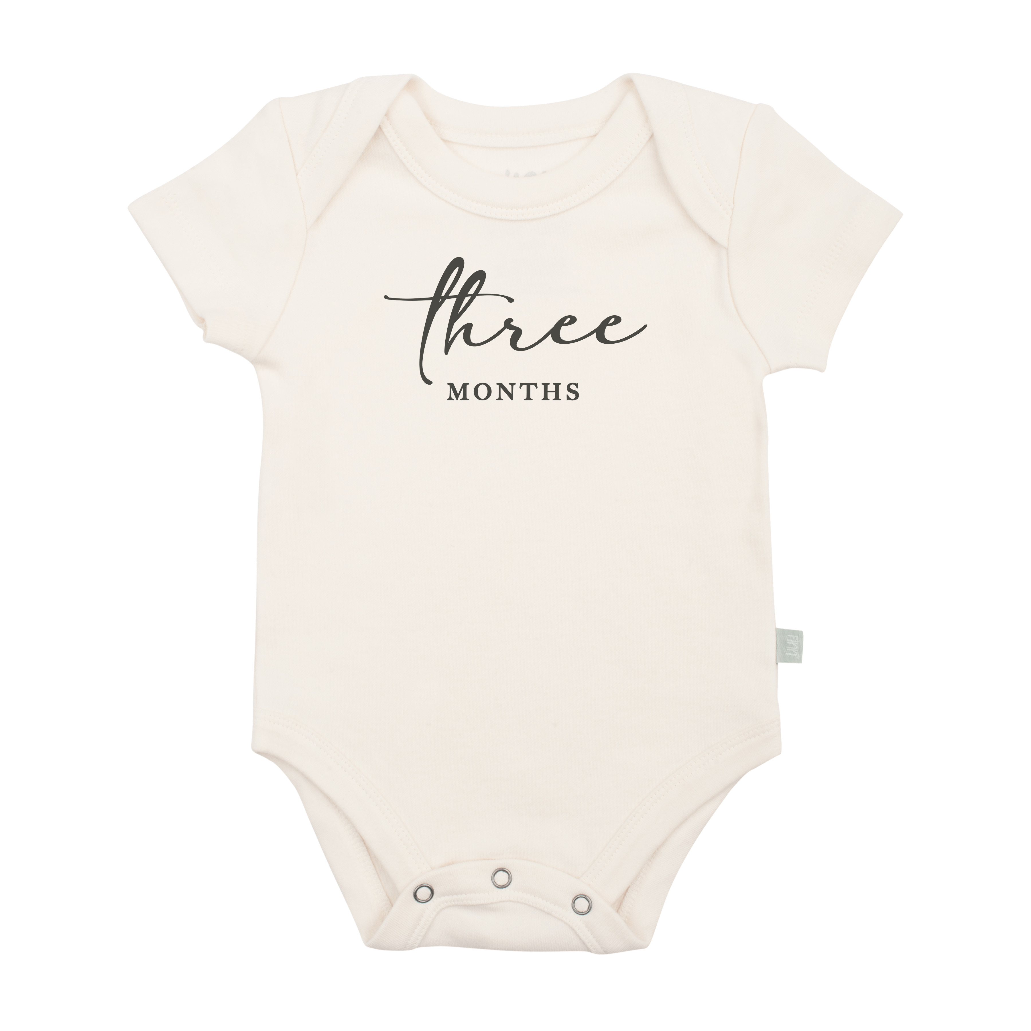 graphic-bodysuit-three-months-milestone-charcoal-Gift-Baby-Toysbodysuits-1
