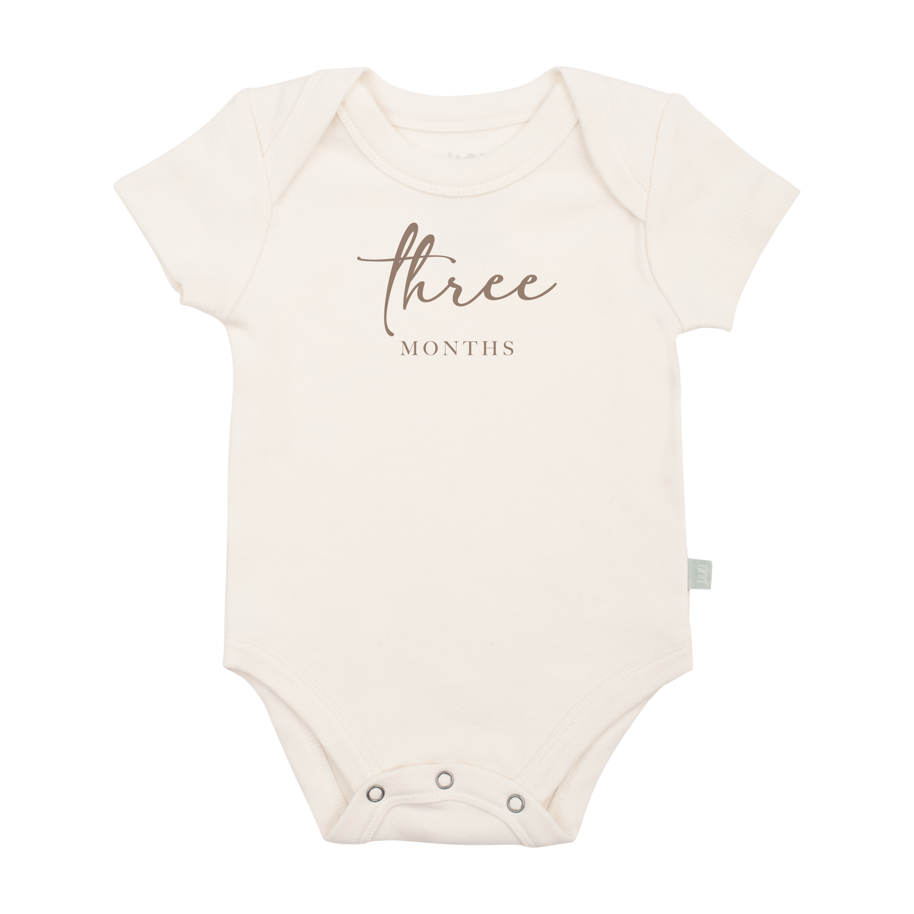 graphic-bodysuit-three-months-milestone-taupe-Gift-Baby-Toysbodysuits-1