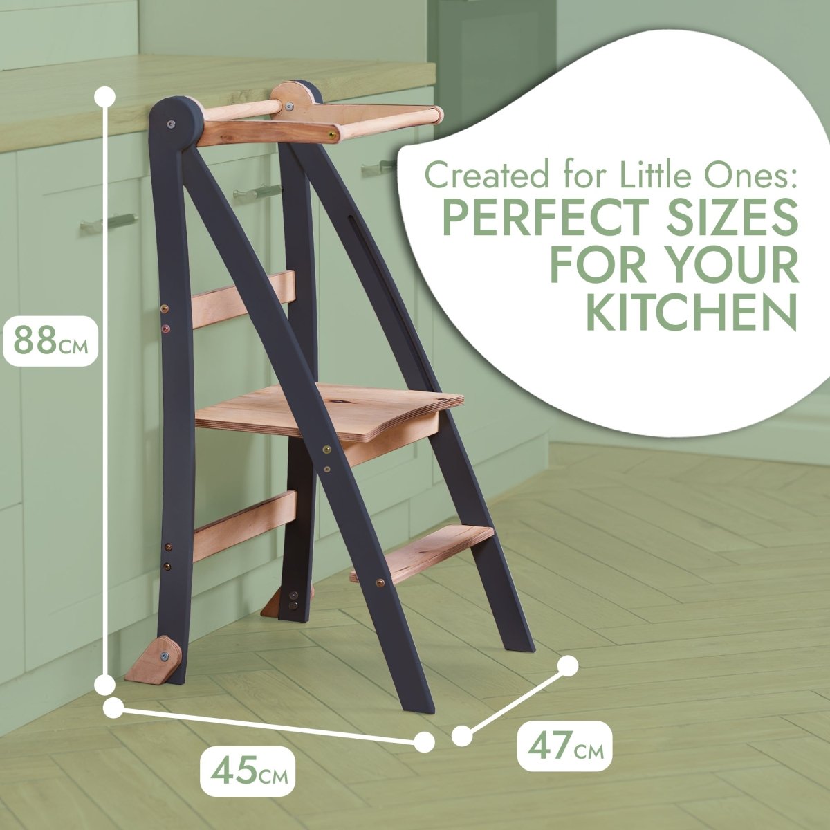 toddler-learning-tower-step-stool-for-kids-graphite-Gift-Baby-Toys-2