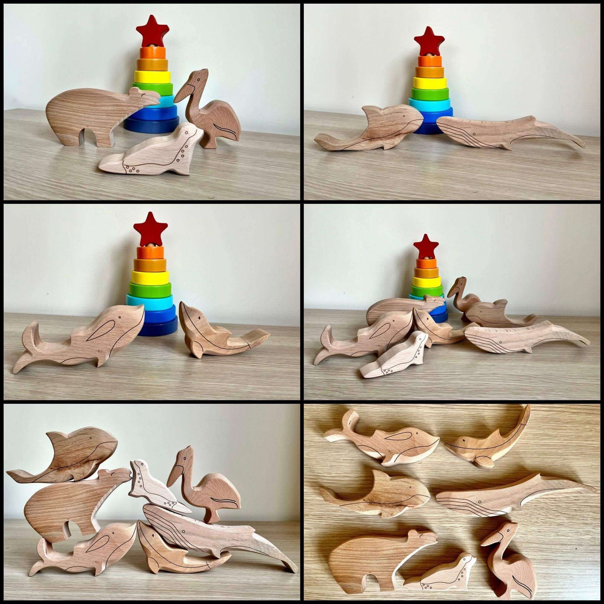 wooden-ocean-animals-set-Gift-Baby-Toys-3