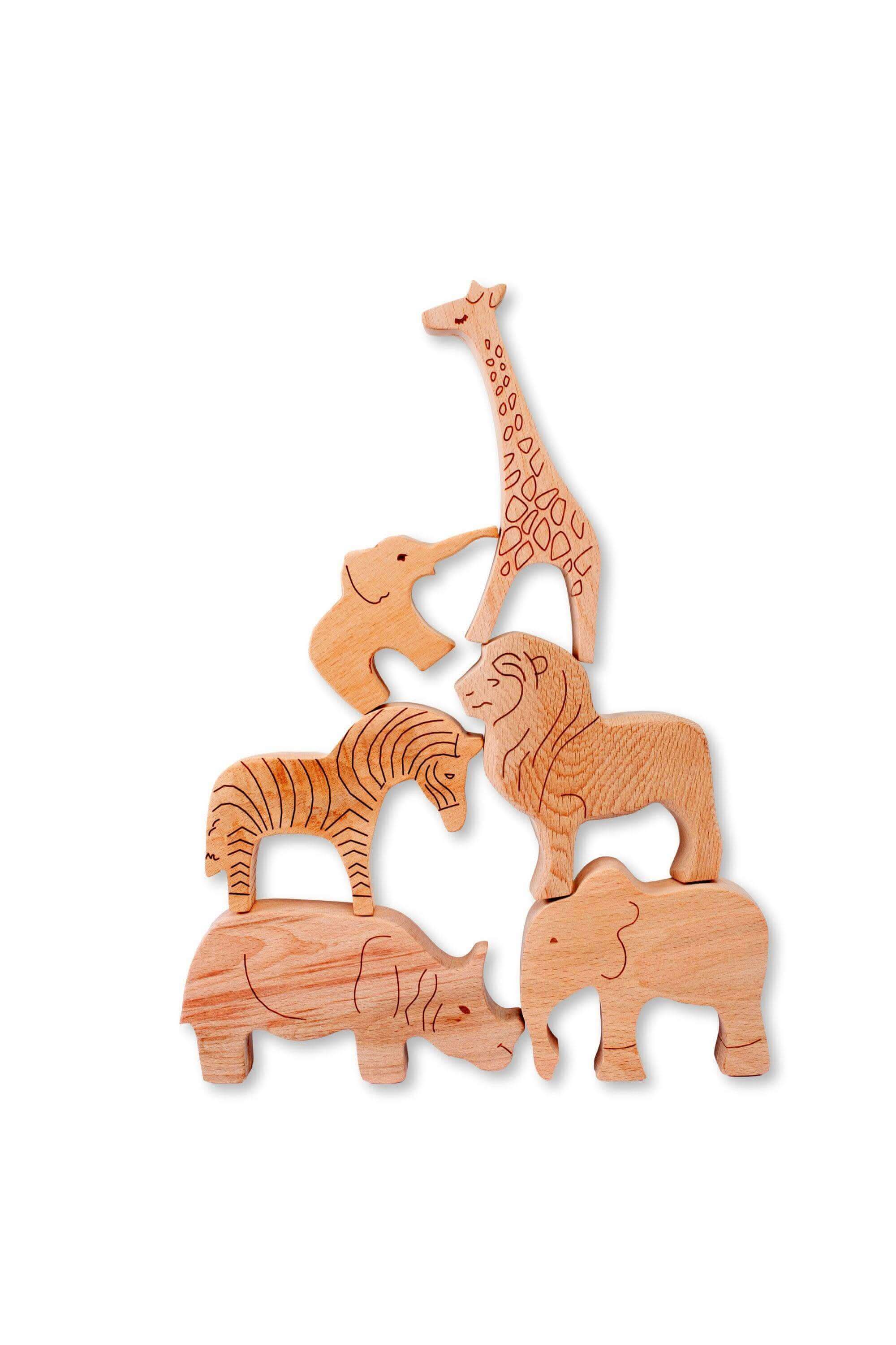 wooden-safari-animals-set-Gift-Baby-Toys-1