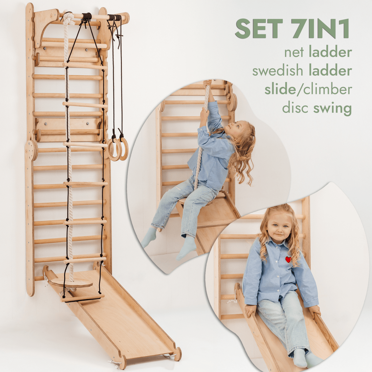 wooden-swedish-wall-climbing-ladder-for-children-swing-set-slide-board-art-add-on-Gift-Baby-Toys-3