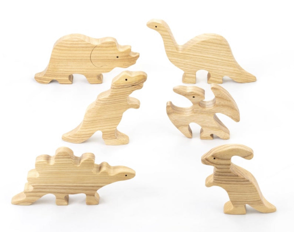 wooden-dinosaur-cutouts-natural-set-Gift-Baby-Toys-2