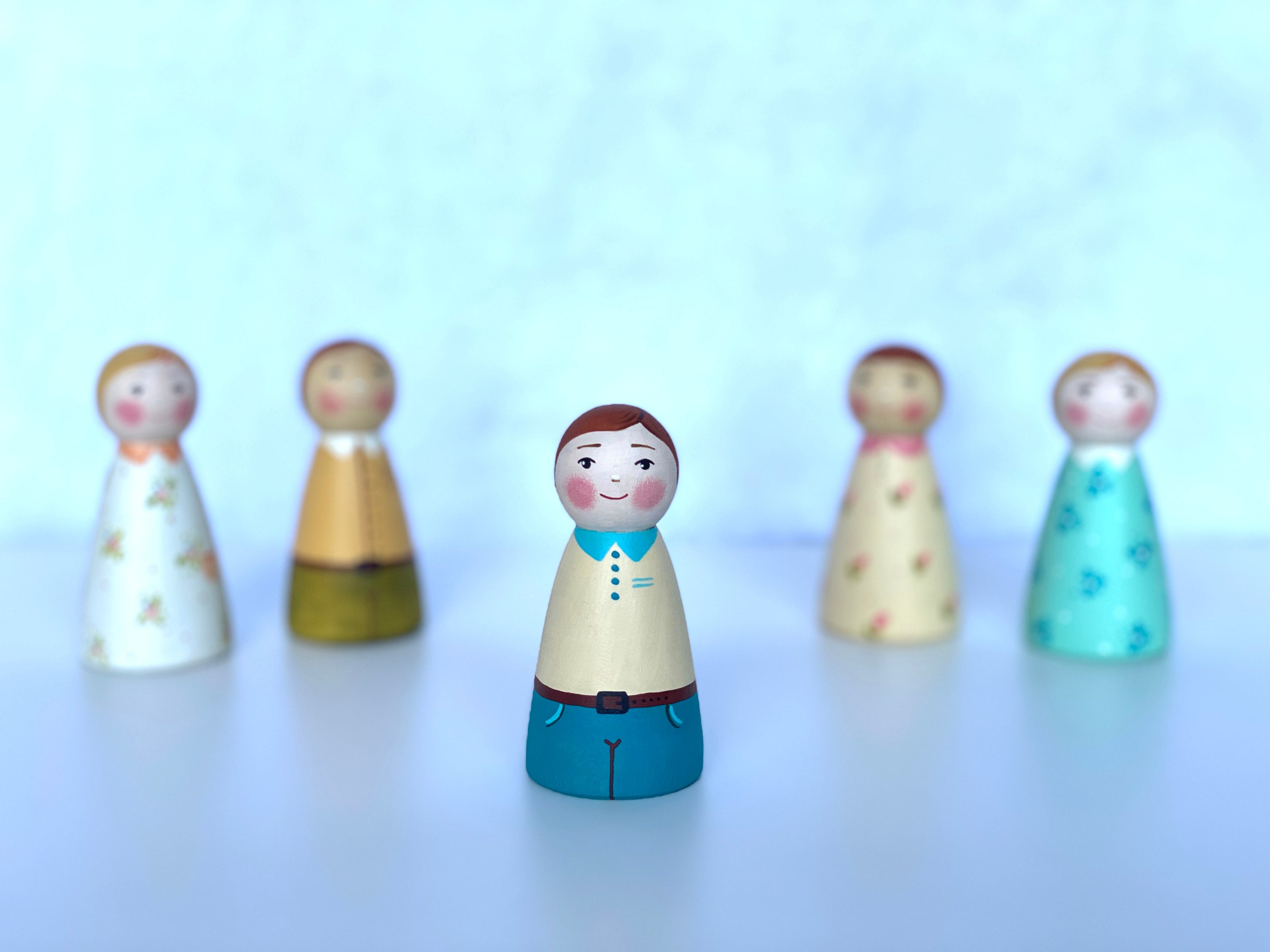 wooden-peg-dolls-boy-girl-Gift-Baby-Toys-2