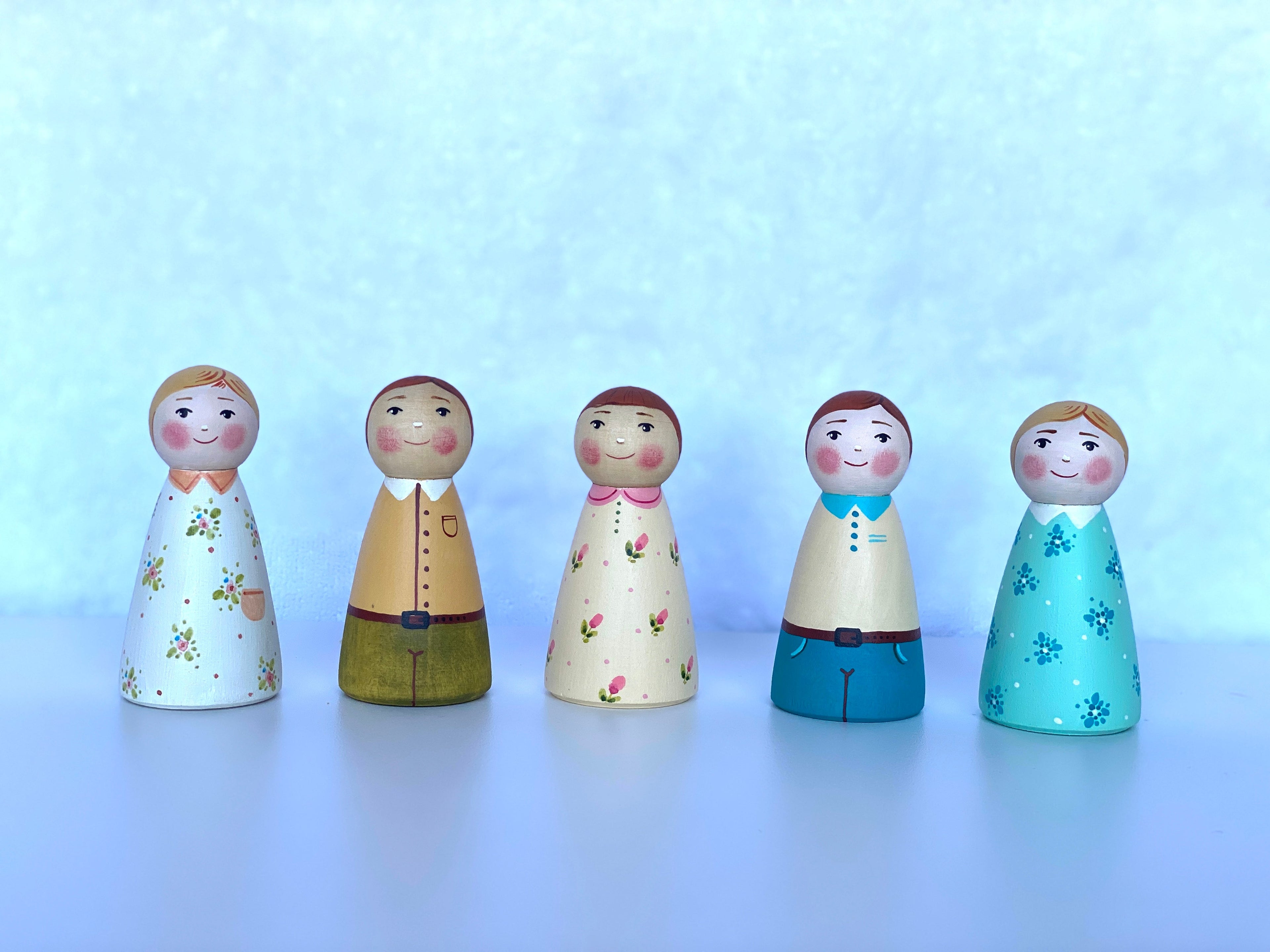 wooden-peg-dolls-boy-girl-Gift-Baby-Toys-1